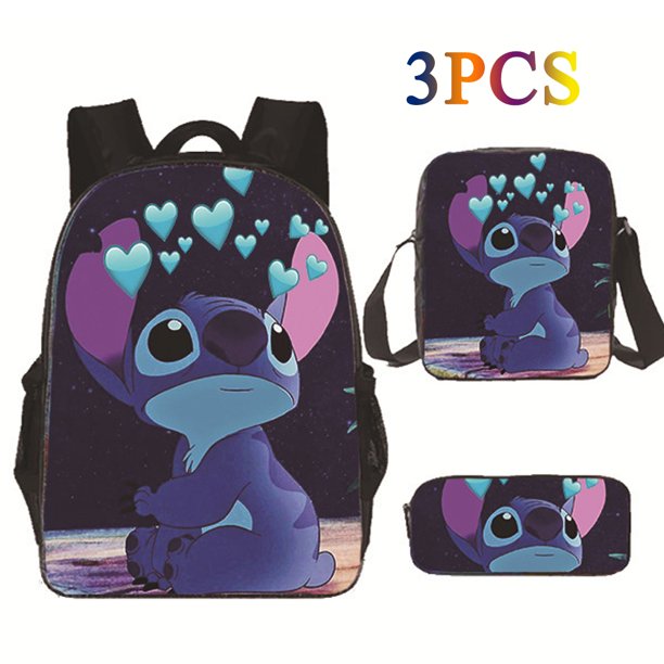 Lilo Stitch School Bags Pencil Bag Unisex College Backpack - Walmart.com