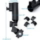 thumbnail image 2 of Soporte para paraguas, soporte de abrazadera ajustable, carrito Universal negro, soporte para paraguas para carrito, cochecito de bebé, silla de ruedas, 2 of 8