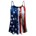 thumbnail image 5 of Yievot 4Th Of July Woman Oversized Tank Tops Fashion Sleeveless Round Neck Leisure 2024 Summer Tops Flowy Womens Camisole Shirts Clothes On Clearance Blue XXL, 5 of 5