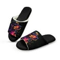 thumbnail image 2 of POLERO House Slippers for Women Graffiti Dachshund Dog Print Open Toe Breathable Cotton Indoor Slippers Slip on Arch Support Home Shoes 9-10, 2 of 7
