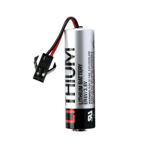 1-Pack ER6V-OTC 3.6V 2000mAh Battery for OTC Robot CNC Machine Tools Battery with Plug