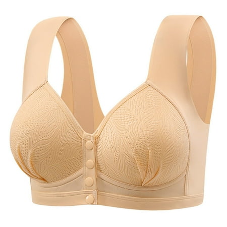 YUTK Bras for Women Push Up - Women s Nursing Bra Maternity Sleeping Underwear Large Size Large Cup No Underwear Women Daily Bra Beige 36/80