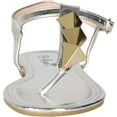 thumbnail image 3 of Anna Womens Avery Triangle Accent T-Strap Ankle Strap Flat Thong Sandal, 3 of 4