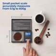 thumbnail image 3 of Báscula de bolsillo American Weigh Scales AWS-600 600 g/0,1 g, 3 of 7