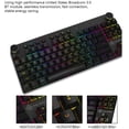 thumbnail image 3 of Mechanical Gaming Keyboard Wired USB and Wireless BT 3.0 RGB Backlight Switchable 87 Keys Gaming Keyboard Magic-Refiner MK11 for Computer Gamer, 3 of 8