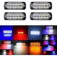 thumbnail image 3 of LINLIN Strobe Side Marker Lights, 4PCS 12LED Car Marker Lights Car Side Indicators Lights 12V 24V Front Rear Side Light Position Lamps for Truck Trailer, 3 of 8