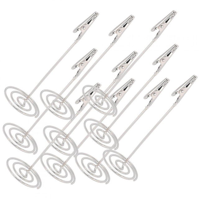 Clips de metal Jadeshay para fotos 10 piezas para tarjetas de mesa diseño exquisito