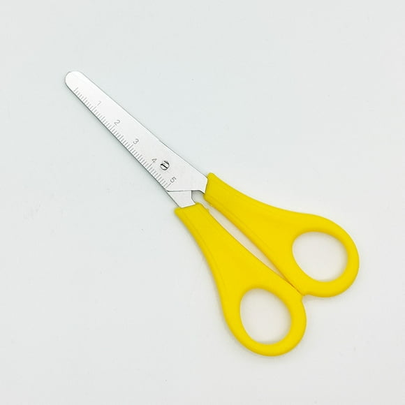 5 Pcs Ciseaux à Règle pour Ados, Fufafayo Ciseaux à Règle pour Ados, Ciseaux de Mesure Graduée avec Bord de Règle, Outil d'Entraînement à la Coupe pour Étude, Bureau et Projets d'Artisanat, Lames en Acier Inoxydable Durables,