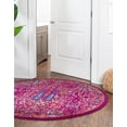 thumbnail image 3 of Rugs.com Calypso Collection Rug – 5 Ft Round Pink Medium Rug Perfect For Kitchens, Dining Rooms, 3 of 8