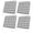 Gray, variant on Outdoor Patio Cushion Covers 2 Pack Orange Buffalo Check Plaid Patio Chair Cushion Covers with Ties and Zipper Farmhouse Style Waterproof Outdoor Seat Cushion Covers for Patio Furniture 20"x18"