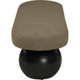 thumbnail image 4 of Pemberly Row Modern / Contemporary Rich Boucle Fabric Bowies Olive Bench, 4 of 7