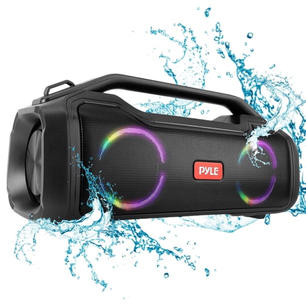 Altavoz Bluetooth Pyle con sonido HD portátil IPX5 20H