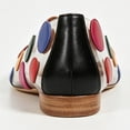thumbnail image 3 of FSJ Women Pointed Toe Flats, Transparent PVC Slip On Shoes with Colorful Polka Dots, Low Heels for Casual Wear Size 10 Black Multicolored Dots, 3 of 4