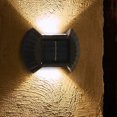 thumbnail image 2 of Toystoory 4 piezas de luz de pared con energía solar impermeable parque porche patio entrada patio pasarela césped carretera paisaje lámpara Iluminación y accesorios Luz blanca Toystoory HA073275-01, 2 of 6