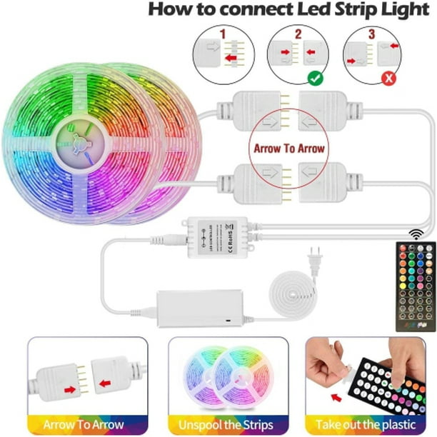 Achetez en gros Bande Lumineuse Led De 100 Pieds, Kit De Bandes