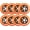 Sunrise Orange, variant on Rollerex VXT500 Inline Skate Wheels (8-pack) (Various Size & Color Options Available) (Sunrise Orange, 80mm) -Indoor Outdoor- Intended for Roller Blade Wheel Replacement