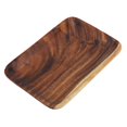 thumbnail image 2 of Plato de madera, bandeja de comida, plato de sushi, bandeja de comida de madera ecológica marrón rectangular saludable, para panadería casera restaurante cafetería tienda Ecomeon no, 2 of 6