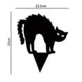 thumbnail image 2 of Paquete de 3 letreros de Halloween para gatos negros, decoración de césped para gatos negros al aire libre JAMW Sencillez, 2 of 5