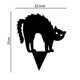 thumbnail image 2 of Paquete de 3 letreros de Halloween para gatos negros, decoración de césped para gatos negros al aire libre JAMW Sencillez, 2 of 5