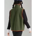 thumbnail image 3 of Happy Cherry Toddler Girls Polar Fleece Vest Boy Sleeveless Outerwear Zip Up Kids Winter Warm Waistcoat Children Lightweight Jacket with Pockets, 3 of 7