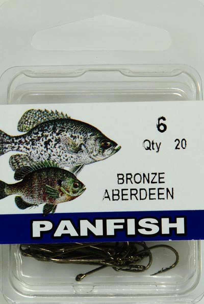 (5 pack) Eagle Claw RABW-6 Aberdeen Hook, Bronze, Size 6, 20 Pack