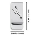thumbnail image 2 of Stainless Steel Taurus (Bull) Astrology Constellation Classic Slim Money Clip Credit Card Holder, 2 of 2