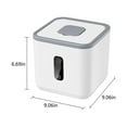 thumbnail image 3 of PRETXORVE Airtight Rice Dispenser ，Cover Rice Bucket for Cereal Grain Flour Rice Beans Pet Food CountertopLarge Rice Storage Container with Lid, Proof Househ, 3 of 6