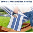 thumbnail image 6 of SUNCREAT Hammocks for Outside with Stand, Porch Hammock and Stand, 475 lbs Capacity, Blue & White, 6 of 8