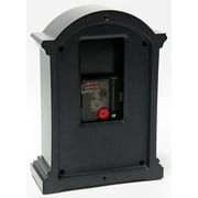 Infinity Instruments 9 x 9 Black Analog Semi-Rectangle Traditional Tabletop Clock