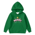 thumbnail image 5 of qelini Christmas Hoodies for Kids Boys Girls 3-15 Years Long Sleeve Fall Sweatshirts Pocket Hooded Top Print Autumn Winter Coat, 5 of 7