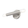 thumbnail image 2 of Livex Lighting Copenhagen 2-Light Metal ADA Wall Sconce in Brushed Nickel, 2 of 11