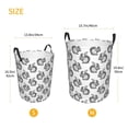 thumbnail image 4 of Uemuo Black Squirrel Pattern Circular Laundry Hamper Basket with handles,Collapsible laundry basket,Large capacity laundry hamper,Laundry Organizer-Small, 4 of 8