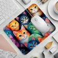 thumbnail image 2 of Cat Desk Pad Mousepad Gaming Mouse Pad, Square 8.3x9.8 Inch Non-Slip Rubber Bottom Printed, Suitable for Office and Gaming, 2 of 6