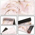 thumbnail image 4 of XXL Pink Marble Extended Gaming Mouse Pad - Large Keyboard Mat, Non-Slip Rubber Base, Stitched Edges, Ideal for Work, Game, Office, Home, 35.1x15.7 Inch, 4 of 6