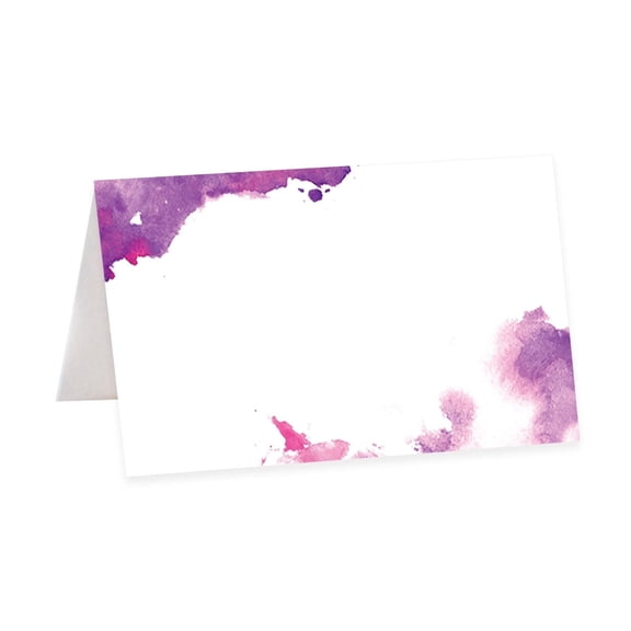 Koyal Wholesale Table Place Cards Ombre Pink Purple Watercolor Wedding Party Seating 56 Count 2 x 3.5 Inch