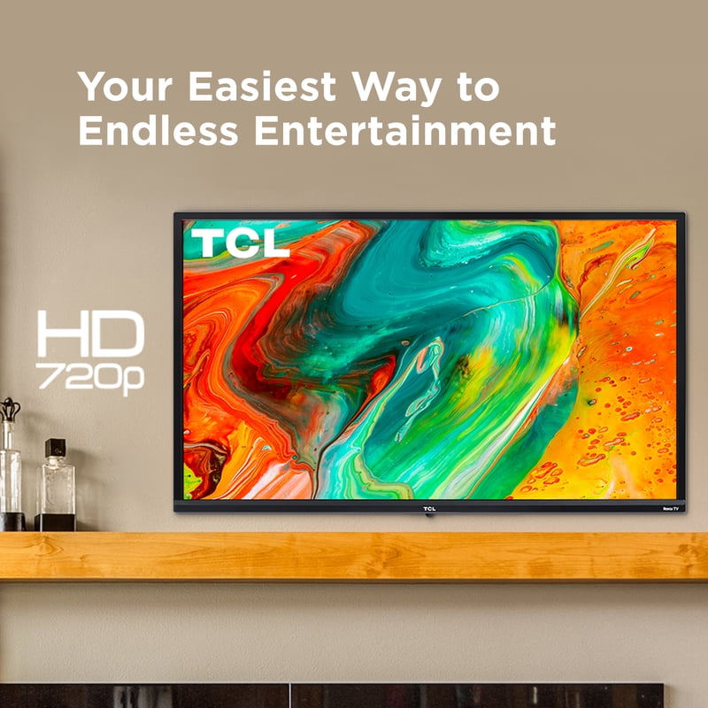 TCL 32” Class S3 (32S331) 720p HD LED Smart TV with Roku TV color options