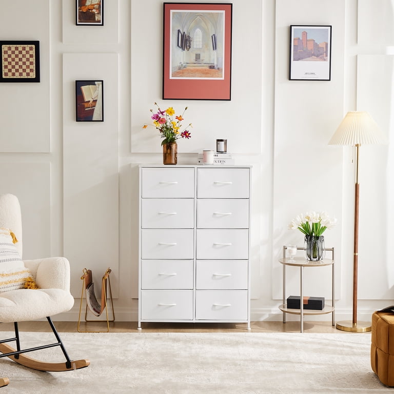 mainstays classic 5 drawer dresser white finish Mainstays Classic 5 Drawer Dresser, White