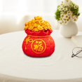 thumbnail image 4 of veasfak Lucky Bag Statue Piggy Bank Tabletop Ornament for Desk Shelf Spring Festival Fu Small, 4 of 7