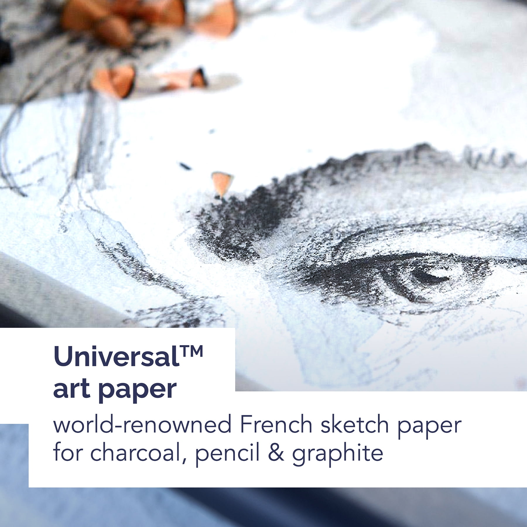 Canson Artist Series Universal Sketch Pad, Side Wire Binding, 100 Sheet, 9x12 inch, Pack of 3