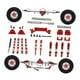 thumbnail image 3 of Kit de bricolaje para eje delantero y trasero, varillas de fijación de eje trasero de repuesto, soportes de metal, actualización robusta para coche RC Rojo, 3 of 8