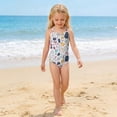 thumbnail image 4 of Grblisyd Girls Swimsuits Quick Dry Crossback One Piece Beach Swimwear Bathing Suit with Adjustable Strap 4-13Years, 4 of 6