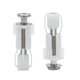 thumbnail image 1 of Tornillo para asiento de inodoro de 2 piezas, fijación de tapa de inodoro para asientos de inodoro estándar, universal (blanco), 1 of 5