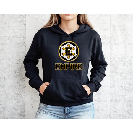 FusionX77 Empire Hockey Team Fan Apparel, State League Spirit, Game Day Pride Graphic Design Hoodie, for Unisex, up to size 5XL.
