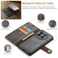 thumbnail image 5 of Allytech Wallet Case for OnePlus 12 with 3 Card Slots & Cash Pocket, 2 in 1 Detachable Strong Magnetic Case, Retro PU Leather Shockproof Magnetic Clasp Slim Protective Shell - Gray, 5 of 8