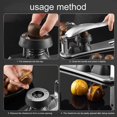 thumbnail image 3 of Abridor de Tuercas con Clip de CastañO Gadgets de Corte 2 en 1 Alicates RáPidos de Nogal Cascanueces de Metal Desgranador Herramientas de Cocina Gadgets de Corte, 3 of 5