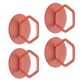 thumbnail image 4 of 4Pcs Furniture Handle Adhesive Type Pull Handle Drawer Refrigerator Door Handle, 4 of 8