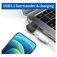 thumbnail image 2 of 2Pcs/Set Right Angle USB 3.1 Type C Male to Female Converter USB-C Adapter for Smart Phone Portable Connector, 2 of 8