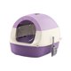 thumbnail image 4 of Arenero para gatos con tapa y cubierta Arenero para gatos cerrado con puerta frontal Fácil de usar Violeta, 4 of 9