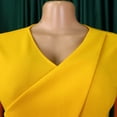 thumbnail image 6 of AURA Women’s Pleated A-Line Midi Dress V-Neck Short Sleeve High Waist With Belt S-XXXL, 6 of 8