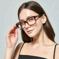 thumbnail image 3 of EYLRIM Classic Thick Square Frame Clear Lens Glasses for Women Men Non Prescription Eyeglasses, 3 of 10